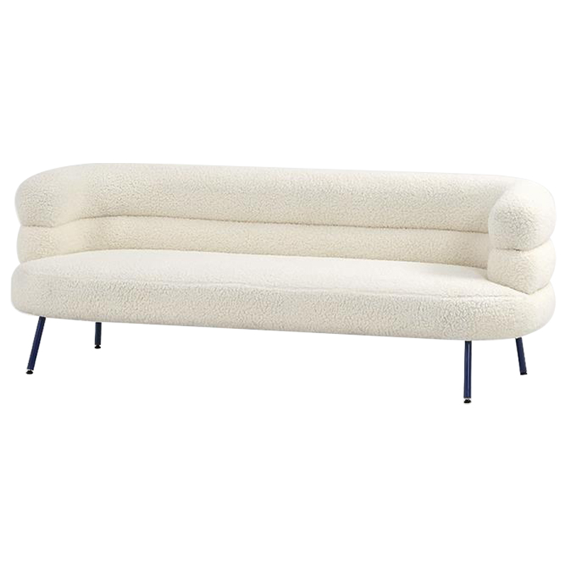 Диван Boyle White Boucle Sofa Белый Черный в Уфе | Loft Concept 