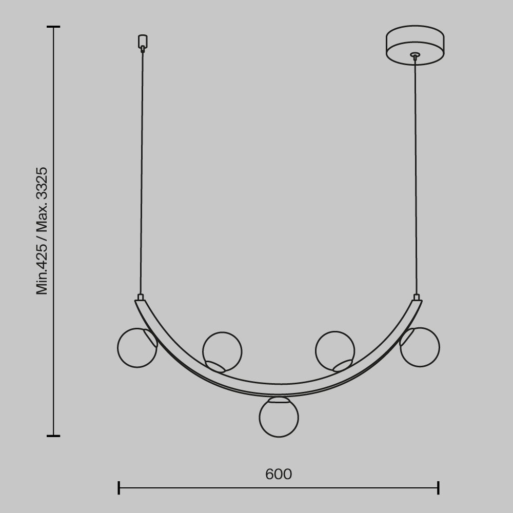 Люстра подвесная Ambre 3000К 12Вт в Уфе