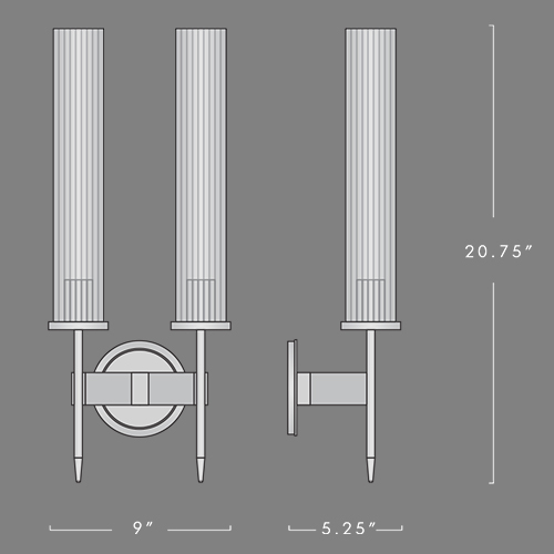 Бра Jonathan Browning ALOUETTE DOUBLE SCONCE в Уфе