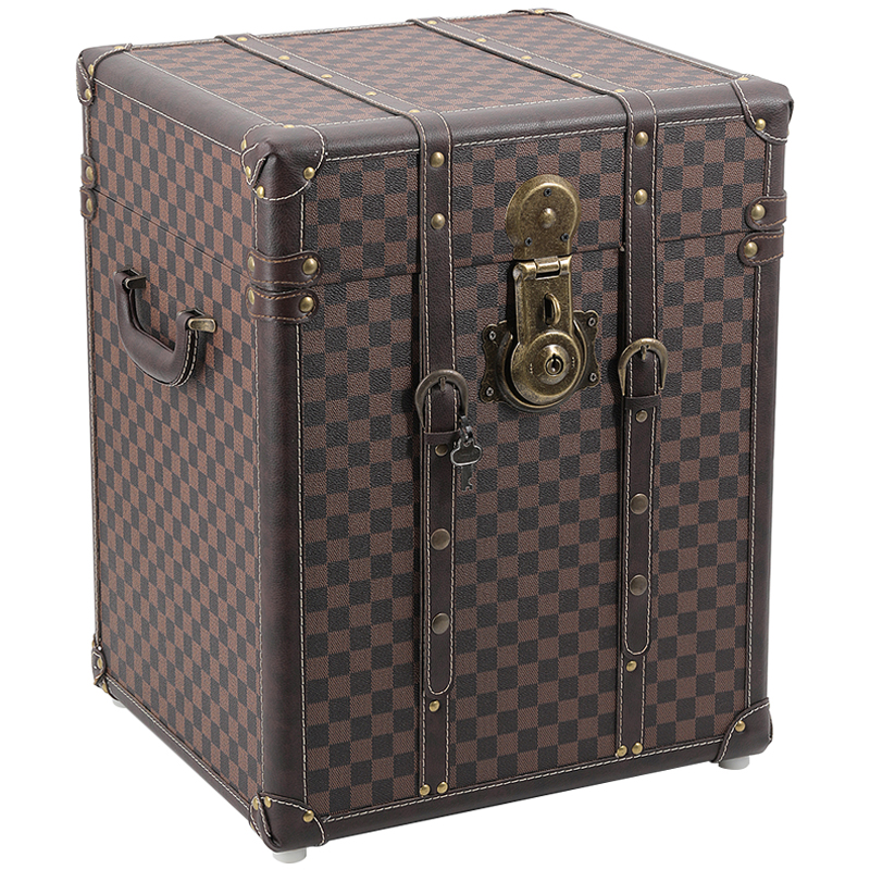 Сундук Louis Vuitton Design Wooden Chest Коричневый Латунь в Уфе | Loft Concept 