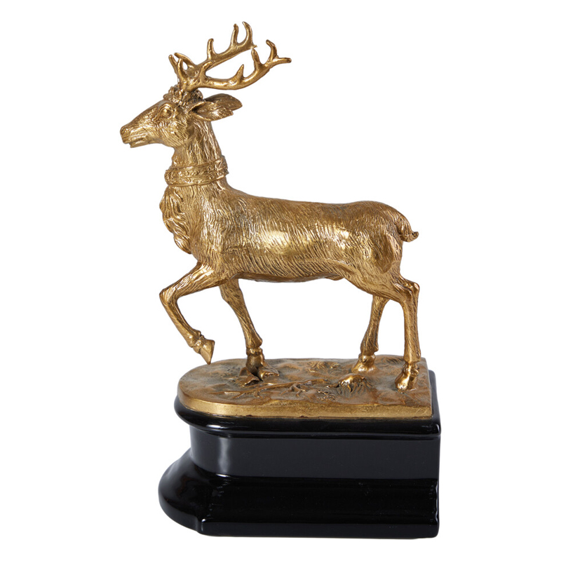 Держатель для книг в виде оленя из фарфора и бронзы Eden Garden porcelain and bronze Черный Бронза Держатель для книг в виде оленя из фарфора и бронзы Eden Garden porcelain and bronze Черный Бронза в Уфе | Loft Concept