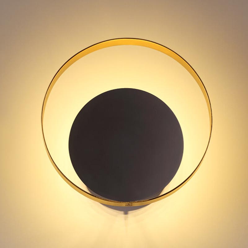 Бра Globo Ocular Sconce Circle Black Золотой Черный в Уфе | Loft Concept 