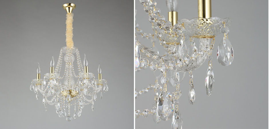 Хрустальная Люстра Tears Золотая  - Loft-Concept в Уфе