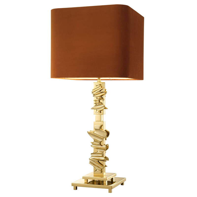 Настольная лампа Eichholtz Table Lamp Abruzzo brass Латунь Оранжевый в Уфе | Loft Concept 