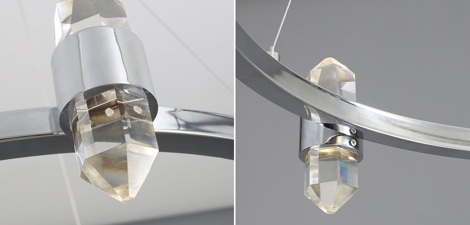 Люстра Crystal Ring Chandelier Chromium - фото №1