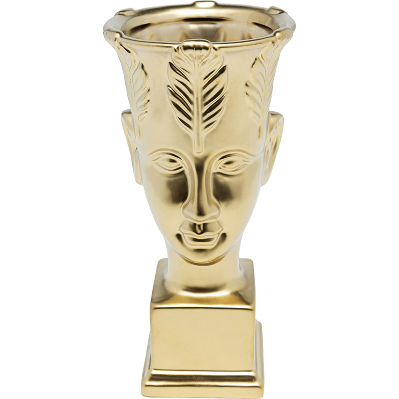 Ваза Golden Face Vase 26 Золотой в Уфе | Loft Concept 