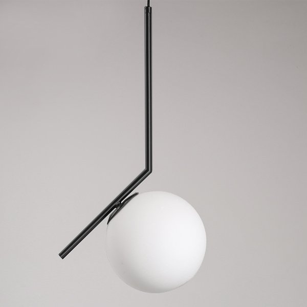 Светильник Flos IC Lighting Black Pendant Lamp Черный Белый в Уфе | Loft Concept 