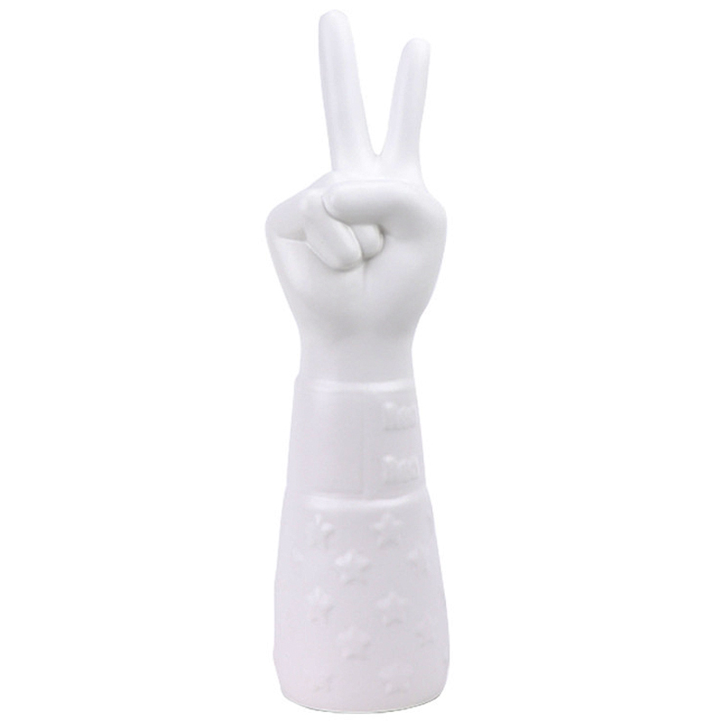 Статуэтка Jonathan Adler Peace Hand Sculpture Белый в Уфе | Loft Concept 