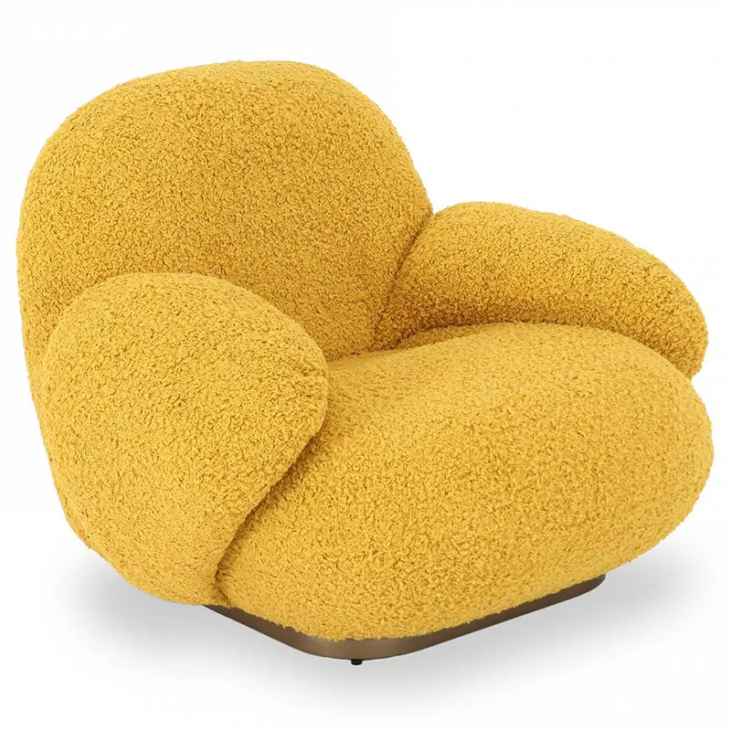 Кресло Chloe Yellow Armchair Желтый Золотой в Уфе | Loft Concept 