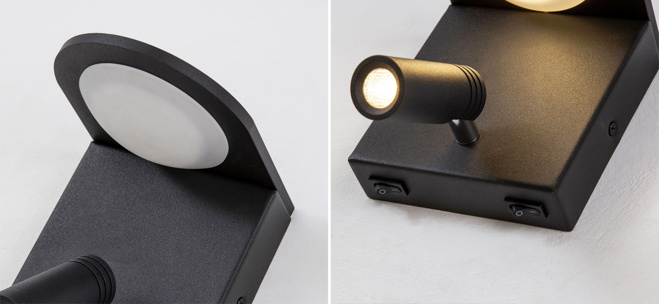 Бра Поворотный спот Trumpet Black - фото №1