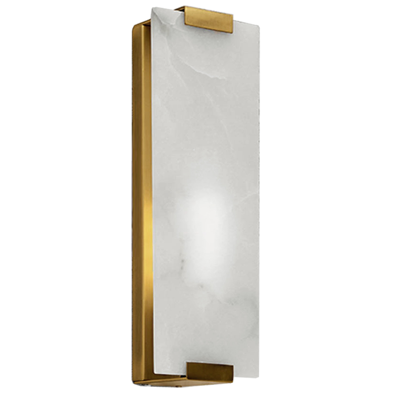 Бра Marble Rectangle Wall Lamp Brass Латунь в Уфе | Loft Concept 