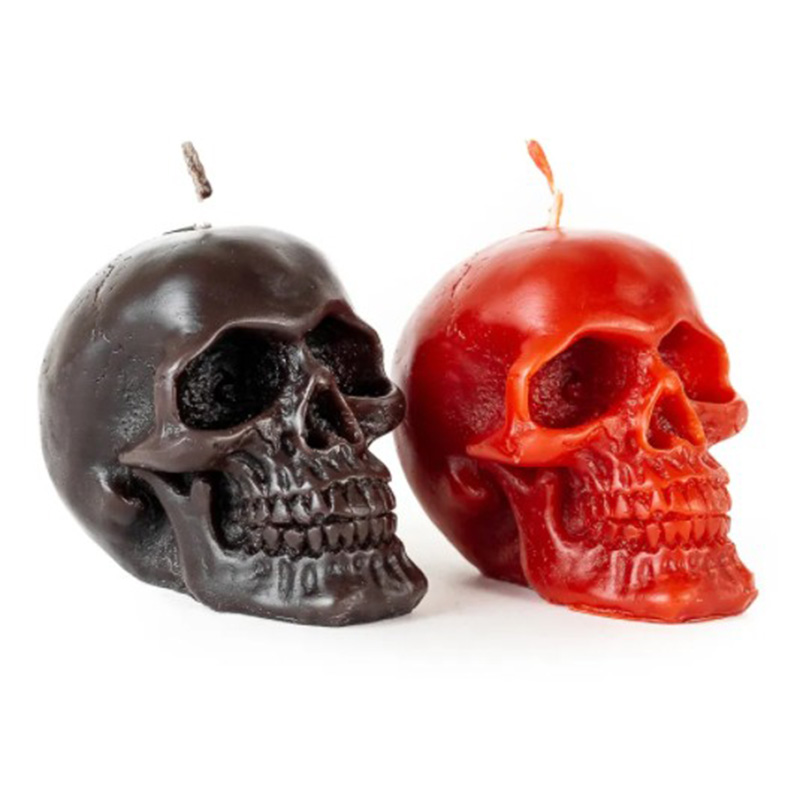 Набор свечей Black Red Skulls Черный Красный в Уфе | Loft Concept 