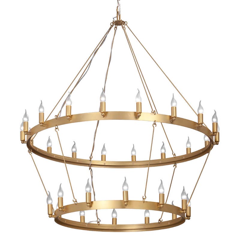 Люстра Camino Round Chandelier two tiers gold Золотой в Уфе | Loft Concept 