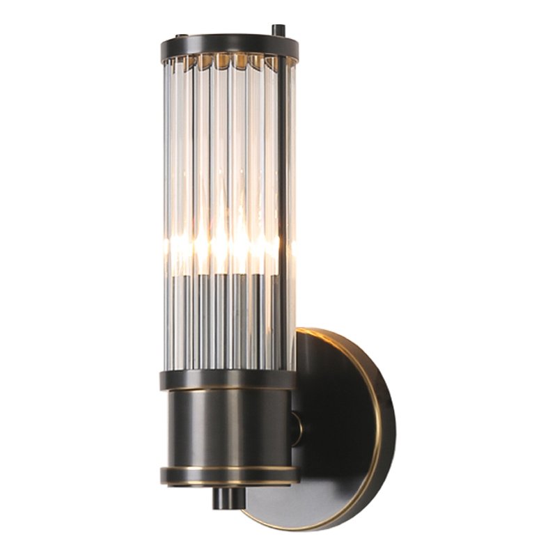 Ralph Lauren Бра Allen Single Sconce Темная бронза Прозрачный (Transparent) в Уфе | Loft Concept 