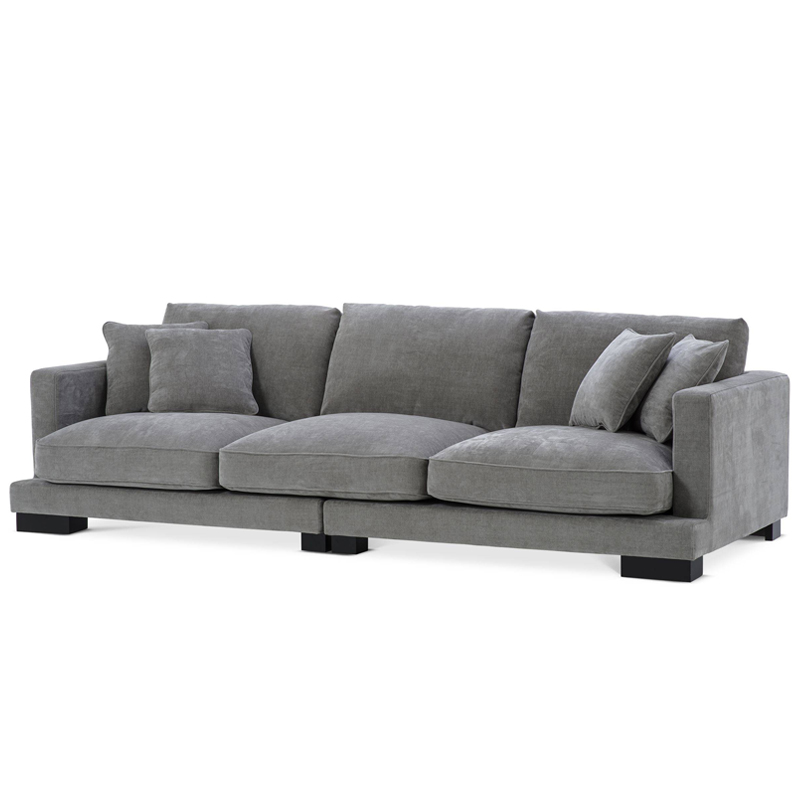 Диван Eichholtz Sofa Tuscany grey Серый Черный в Уфе | Loft Concept 