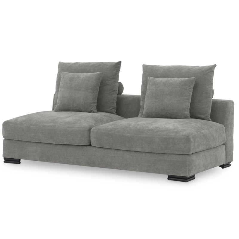 Диван Eichholtz Sofa Clifford 2-Seater grey Серый Черный в Уфе | Loft Concept 