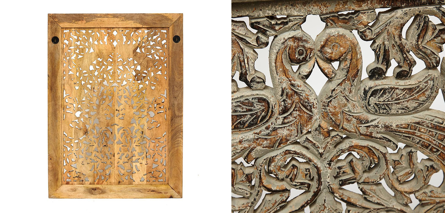 Настенный декор Wall Decor Mango Wood Carved - фото