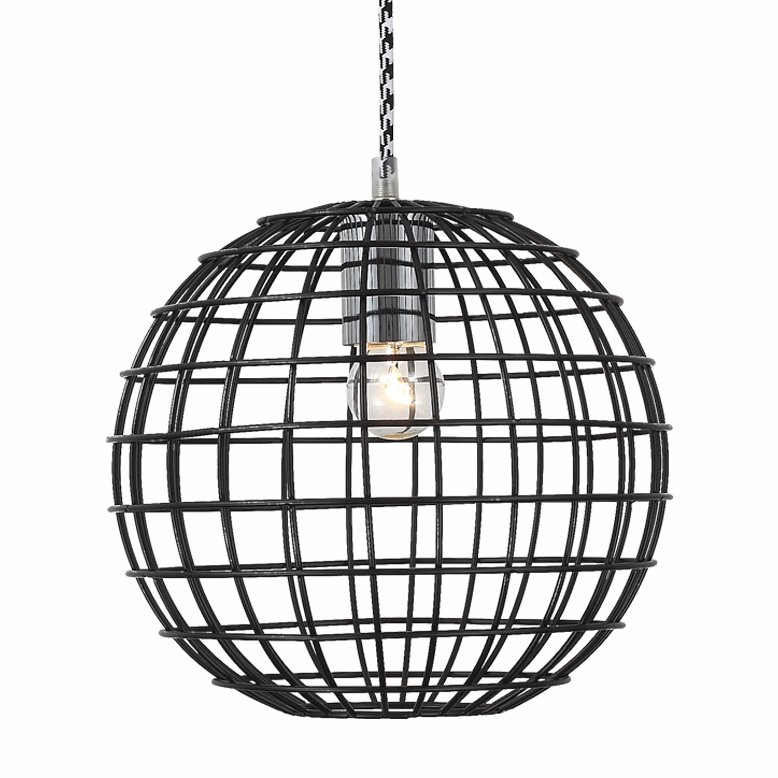 Люстра Iron Farm Cage Pendant Black Черный в Уфе | Loft Concept 