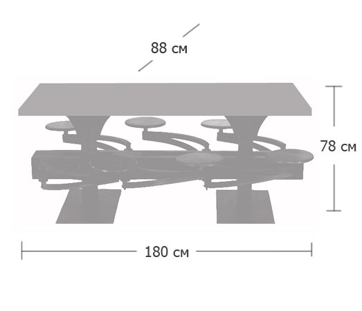 Обеденный стол Perrin Communal Table Loft в Уфе