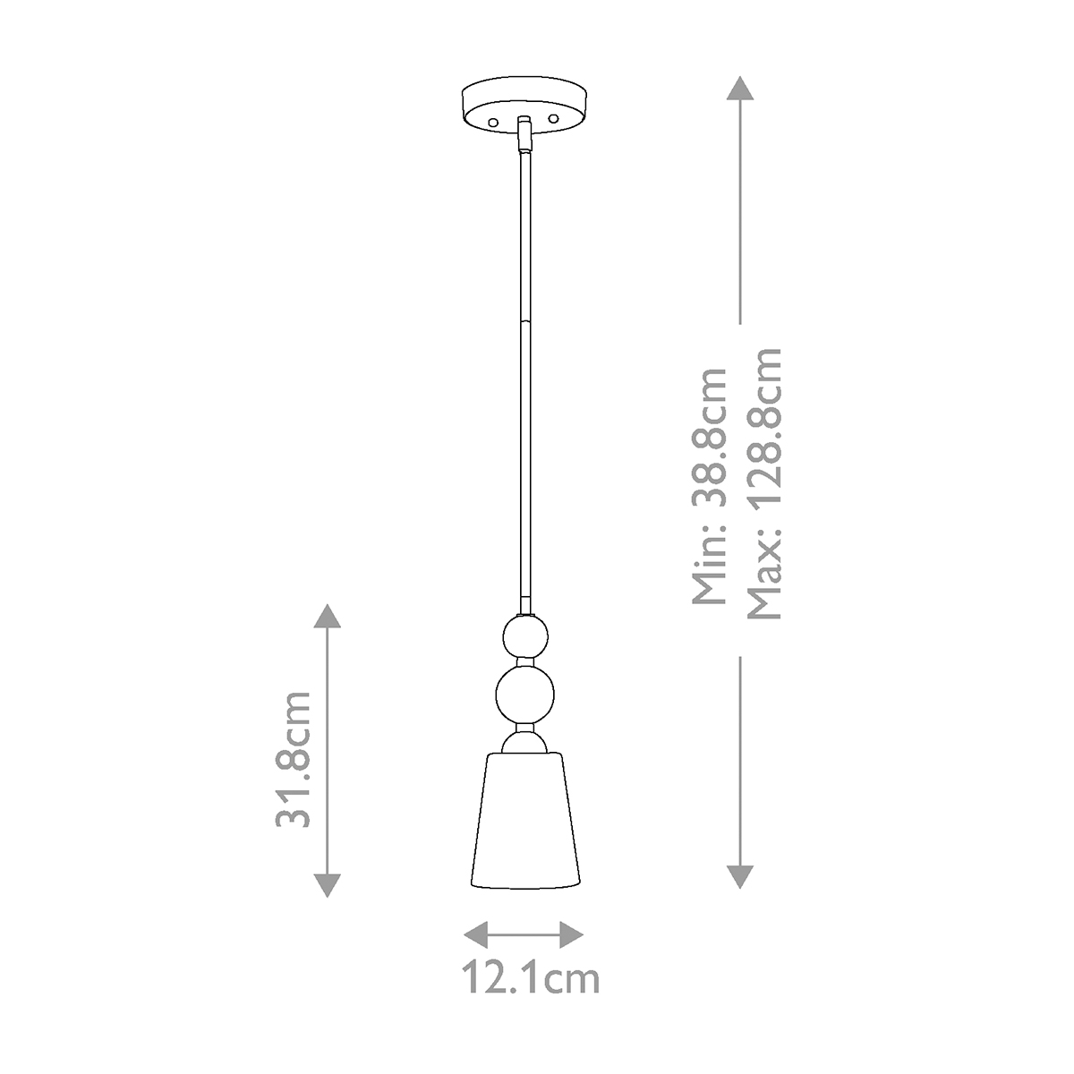 Подвесной светильник с матовым стеклянным коническим плафоном в современном стиле Hinkley в Уфе