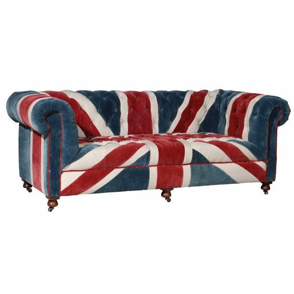 William Sofa Union Jack Velvet Andrew Martin Мульти в Уфе | Loft Concept 