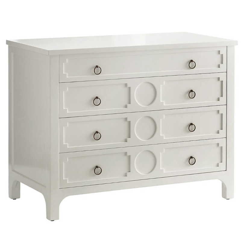 Комод с 4-мя ящиками Lawrence chest of drawers White Белый Белый в Уфе | Loft Concept 