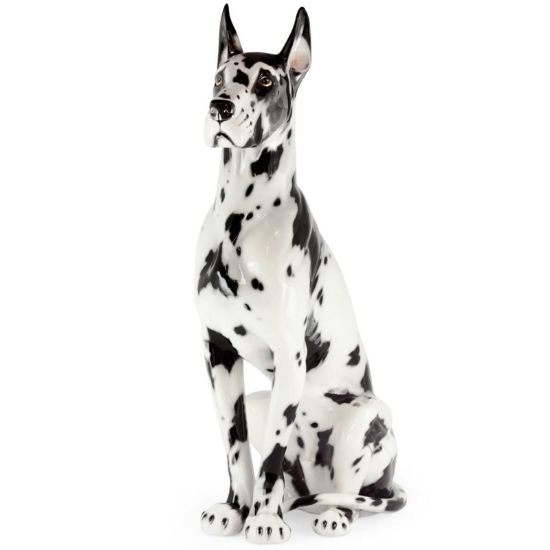 Статуэтка Abhika Great Dane Up Black White Белый Черный в Уфе | Loft Concept 