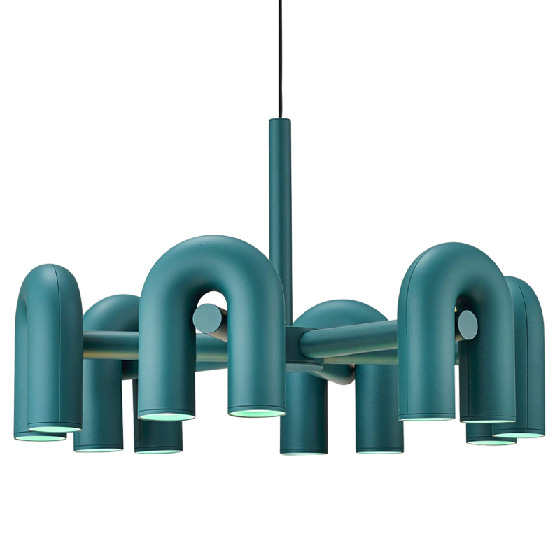 Люстра Cirkus AGO Lighting turquoise 4-6 Бирюзовый в Уфе | Loft Concept 