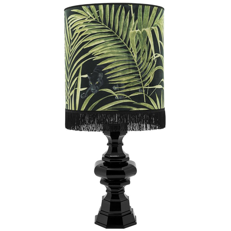 Настольная лампа Table Lamp Empire Velvet Black Green Зеленый Черный в Уфе | Loft Concept 