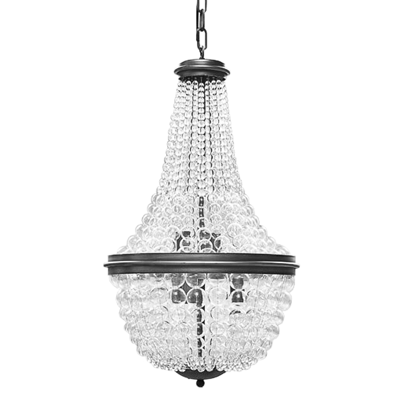 Люстра Bubble Blower Classic Chandeliers Графит Прозрачный в Уфе | Loft Concept 