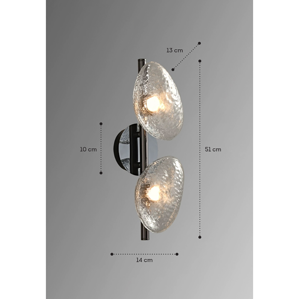 Бра LINDIS FROST LONG WALL 2 лампы Прозрачное стекло в Уфе