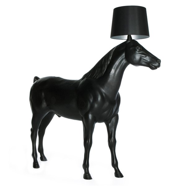 Торшер Moooi Horse Lamp Черный матовый в Уфе | Loft Concept 