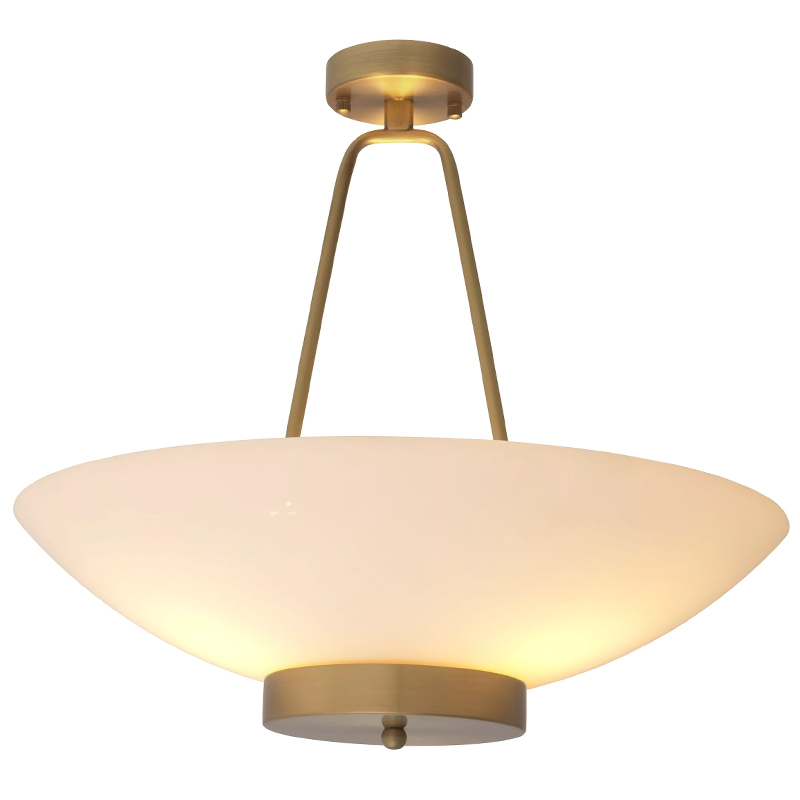 Люстра Eichholtz Ceiling Lamp Planeta Белый Латунь в Уфе | Loft Concept 