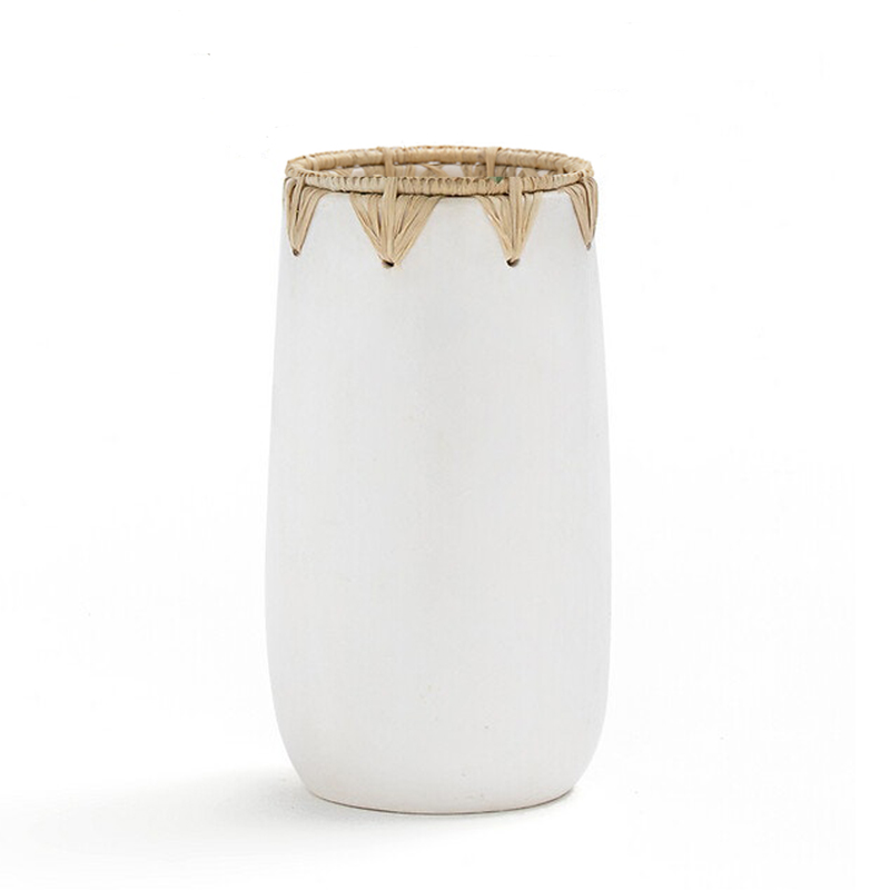 Ваза Ceramic Vase white D13 Белый в Уфе | Loft Concept 