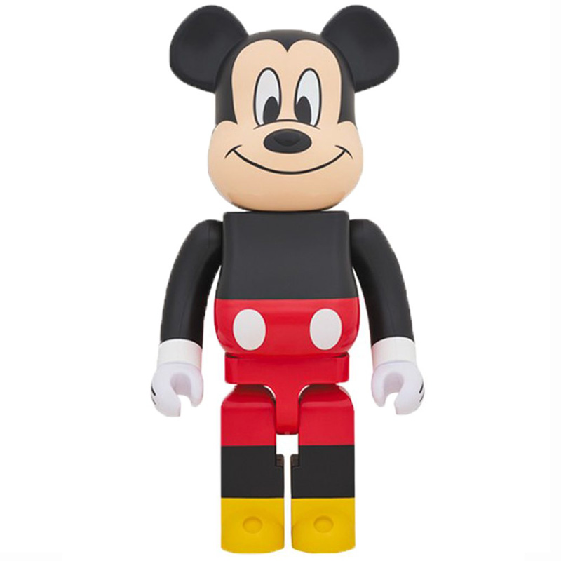 Статуэтка Bearbrick Mickey Mouse Черный Красный Желтый Бежевый в Уфе | Loft Concept 