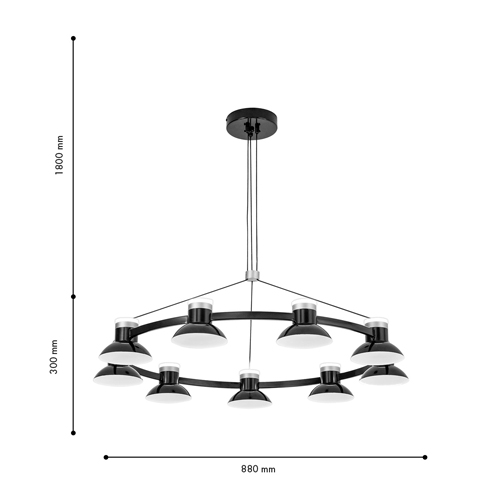 Люстра Celevis Black 92 в Уфе