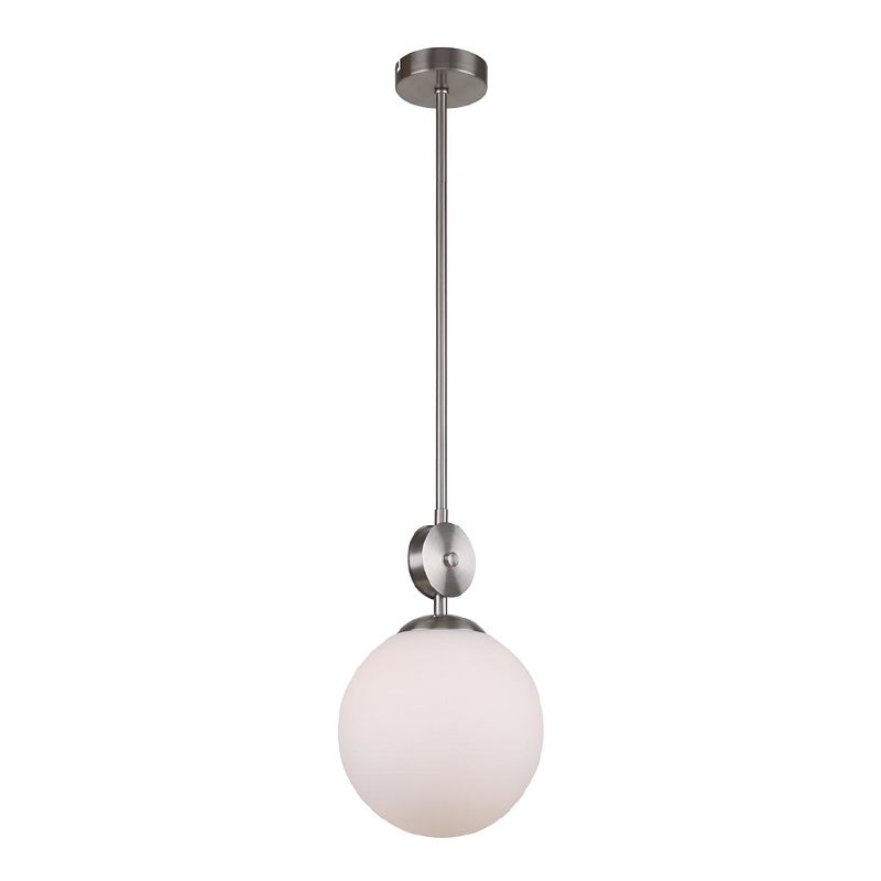 Подвесной светильник Kyran Nickel Hanging Lamp Никель Белый в Уфе | Loft Concept 