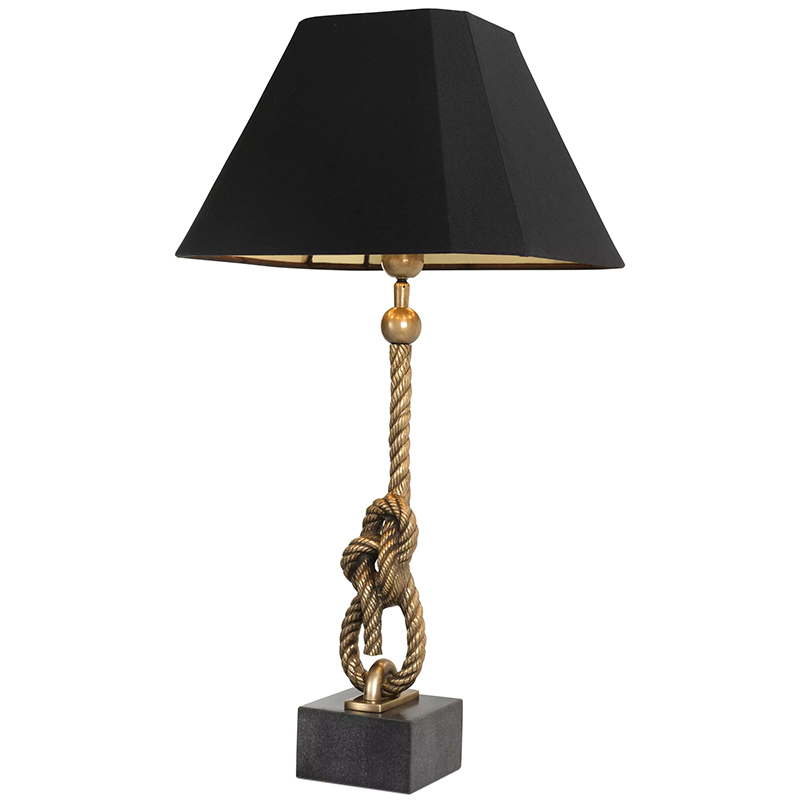 Настольная лампа Eichholtz Table Lamp Miles Черный Винтажная латунь в Уфе | Loft Concept 