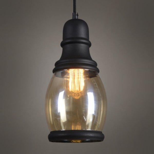 Подвесной светильник Loft Smoke Glass Pendant #3 Черный в Уфе | Loft Concept 