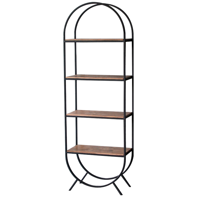 Стеллаж Lugo Industrial Metal Rust Black Rack Коричневый Черный в Уфе | Loft Concept 