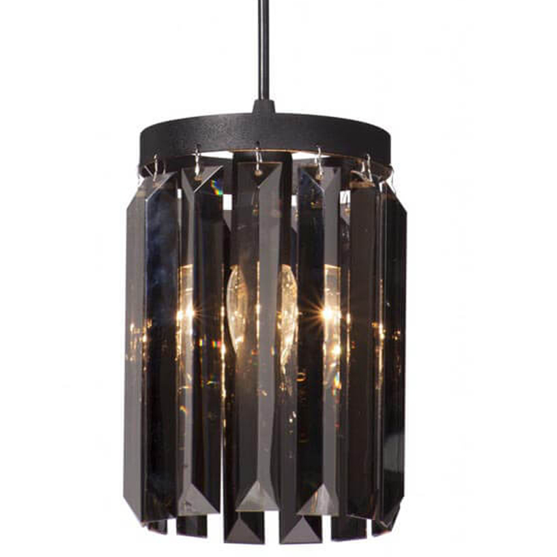 Светильник ODEON Smok Glass  Pendant lamp Стекло Смок D 12 Черный матовый в Уфе | Loft Concept 