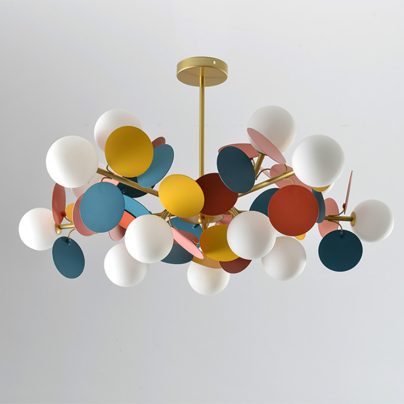 Люстра MATISSE Chandelier multicolor Золотой Белый Мульти в Уфе | Loft Concept 