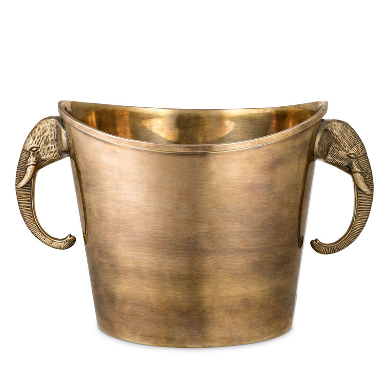 Ведерко для льда Eichholtz WINE COOLER MAHARAJA brass Винтажная латунь в Уфе | Loft Concept 