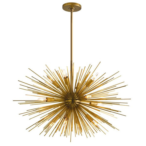 Люстра ASTRA Chandelier Sputnik Brass Золотой в Уфе | Loft Concept 