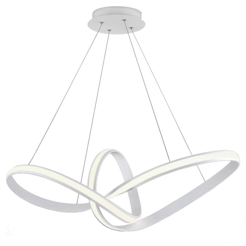 Люстра Mobius Strip White Chandelier Белый в Уфе | Loft Concept 