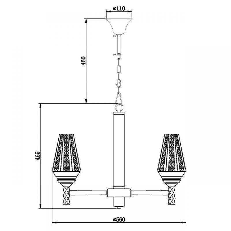 Люстра Ribbed Chandelier в Уфе