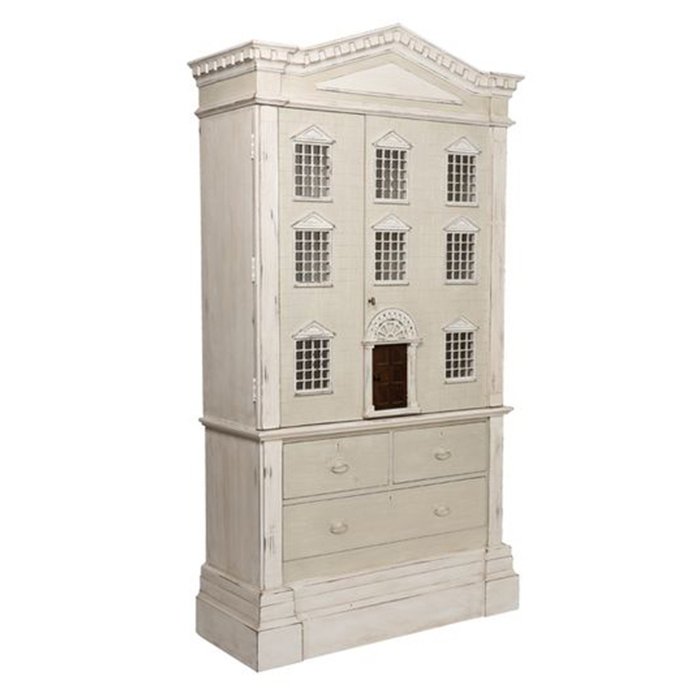 Шкаф "кукольный домик" Dolls House Cabinet ivory ( слоновая кость ) в Уфе | Loft Concept 