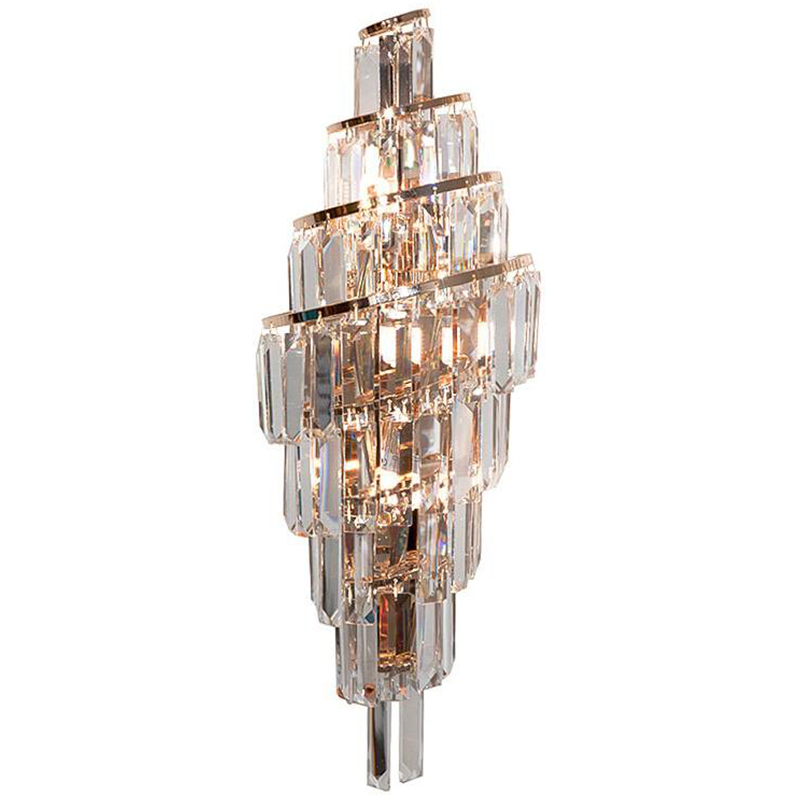 Бра Odeon Cascade Wall Lamp Gold 55 Золотой Прозрачное Стекло в Уфе | Loft Concept 