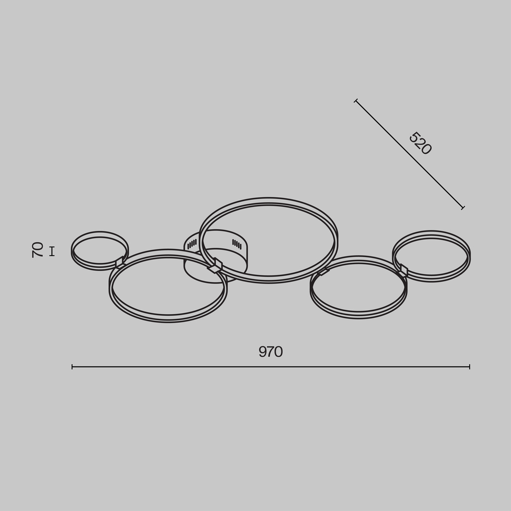 Потолочный светильник Olympia 3000-4000К 43Вт в Уфе