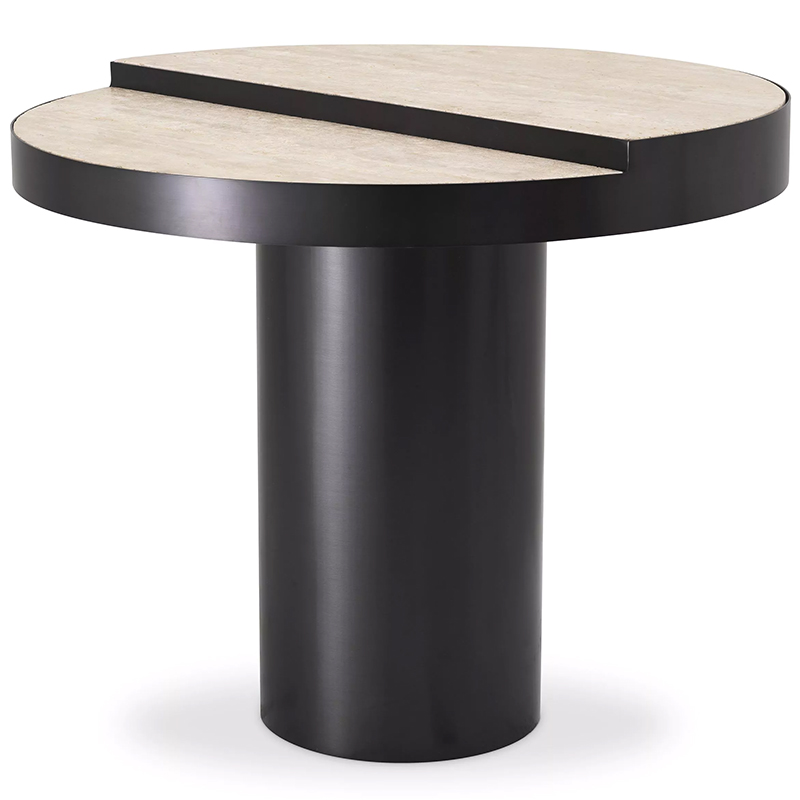 Приставной столик Eichholtz Side Table Excelsior Черный Песочный в Уфе | Loft Concept 